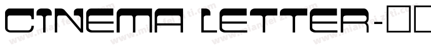 Cinema Letter字体转换